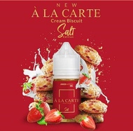 Salt Alacarte ala carte Strawberry 25mg Cream Biscuit 30ml Liquid Vape Pod