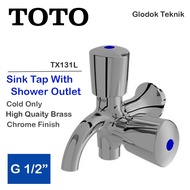 Toto Double Faucet sink tap with shower outlet TX131L