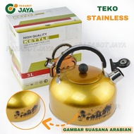 PARABOT JAYA - Teko Stainless - Teko Air - Teko Arab Ukuran 3 Liter / Teko Air / Teko Teh Arab / tek