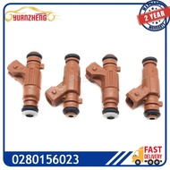 4pcs Car Fuel Injectors 0280156023 For Saab 9-3 9-5 2000-2009 L4 2.0L 2.3L 0 280 156 023 852-12250 9