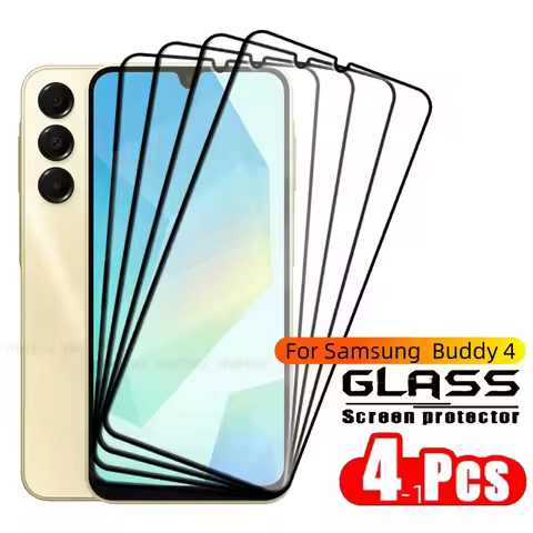 1/2/3/4PCS For Samsung Buddy 4 Glass Samsung Galaxy Buddy 4 Tempered Glass Full Cover Glue 9H Screen