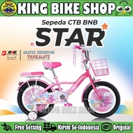 Sepeda Anak Perempuan BNB STAR Ukuran 16 dan 18 Inch Keranjang