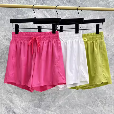 Summer Women's High Running Yoga Shorts Control Running Shorts 2 in 1 Leisure Short Pants Cycling Sh