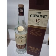 Used glenlivet 15 bottles