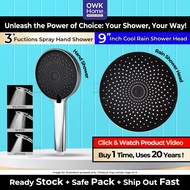 | Black Hand Shower | Anti Rust Shower Set | Black Shower Head | High Pressure Shower Head