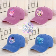 Kpop Devil Hunter Fashion Retro Washed Baseball Hat for Children and Adults Adjustable Breathable Su