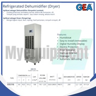 REFRIGERATED DEHUMIDIFIER DRYER GEA CFZ-7/5