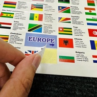 National Flags of Countries Around the World (221 Flags), Adhesive Decal