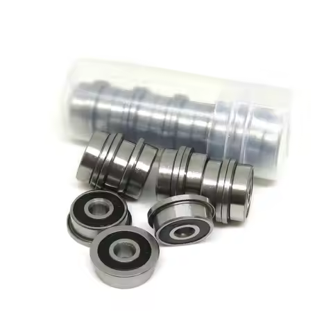 10Pcs F623 F686 F688 F689 F695 F696 F698 -2RS Bearing 5x13x4mm Flanged Miniature Deep Groove Ball Be