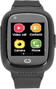 Kids Smart Watch, 4G WiFi Smart Watch for Kids, Positioning SOS Emergency Call Video Chat Kids Touchscreen Watch, Touch Screen Kids Cell Phone Watch for Birthday Gifts (Black)