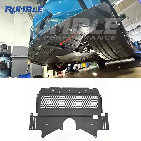 Rumble Aluminum Oil Cooler Guard Skid Plate For BMW G80 M3 G82 M4 G87 M2 S58 Engine Chassis Lower Bo