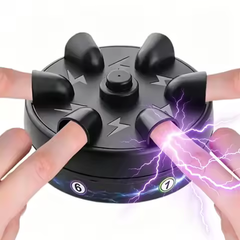 Funny Party Board Game Electric Shock Polygraph Tricky Lie Detector Test Lucky Shock Roulette 6 Fing