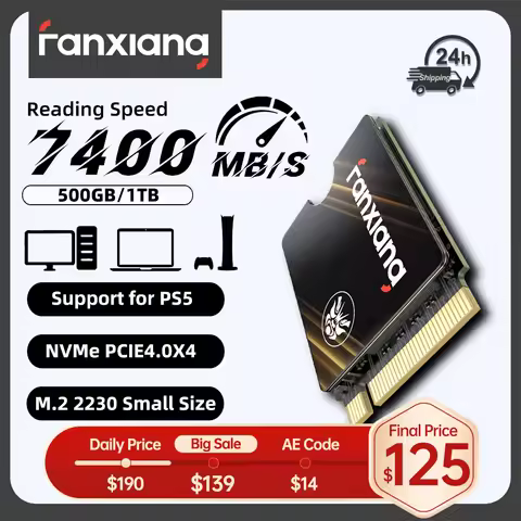 Fanxiang S730 M.2 2230 SSD 7300MB/s 500GB/1TB M.2 NVMe PCIe 4.0 SSD Hard Disk Internal Solid State D