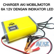 CHARGER AKI Portable 6A/12v Mobil | Motor | Charger ACCU {VRtec}