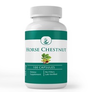 Horse Chestnut Capsules (100 Capsules) Circulation Support*, 20% Aescin, 100% Pure & Natural, Non-GM