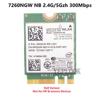 7260HMW NB 7260NB 2.4G/5Ghz 300Mbps M.2 Wifi Card 802.11N