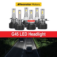 2PCS Super Bright Car/Truck/Lorry/Van LED Headlight H1 H4 H7 H11 9005 9006 HB3 HB4 G45