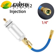 REBUY Car Air Conditioner Refiller, Convenient Sturdy R134A Liquid Fuel Injector, Rational Design 2O