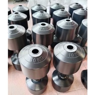 EMPTY PVC PLASTIC BARBEL COVER EMPTY DUMBLE WITHOUT DAMBELL FILLING SIZE 10 KG free COVER