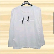 Heartbeat Long Sleeve T-Shirt 5 Colors ML XL XXL