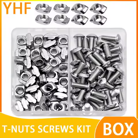 2020 3030 Series T-Nut Screw and Kit T Track Nut for Aluminum Extrusion T Slot Nut M3 M4 M5 M6 Hexag