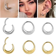 & 1PC 16G Earring/Nose Ring Stainless Steel 8/10mm Septum Helix Conch Cartilage Piercing