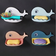 [HCM] Cute Dolphin Wall Sticker Soap Tray - Egreen Disposable