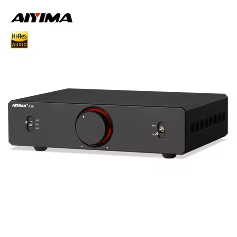 AIYIMA A20 PFFB Stereo Power Amplifier TPA3255 HiFi 2.0 Audio Amp 300Wx2 with XLR/RCA Fully Balanced