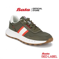 Bata บาจา Red Label รองเท้าผ้าใบลำลองแบบผูกเชือก สำหรับผู้ชาย สีมะกอก 8217164 สีเทา 8219164