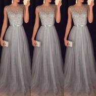 Women Formal Long Ball Gown Party Prom Cocktail Wedding Bridesmaid Evening Dress