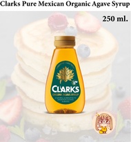 Clarks organic agave syrup 250 ml. 💥ออร์แกนิค อากาเว้ ไซรัป (น้ำเชื่อม) ตรา คลาค 250 มล. 💢 ไม่เจือสี ไม่แต่งกลิ่น ไม่ใส่สารกันบูด นำเข้าจากอังกฤษ💢