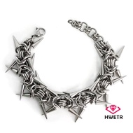 ENJOY Punk Grunge Ro Rivet Bracelet Cool Niche Bracelet Goth Charm Jewelry Hip Hop Accessories *Nice