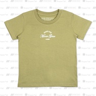 Moose Gear Printed T-Shirt Sage Green Round Neck (TS-P 15006 LC) baju budak lelaki tshirt budak lela