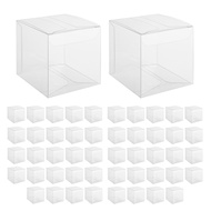Flash Deal- <br>50Pcs Clear Plastic Boxes for Gifts Pvc Packing Box Gift Packaging Transparent Candy