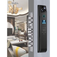 [100% authentic] H9 Face Identification AI Smart Lock Never Interrupt Power Wooden Door Fingerprint 