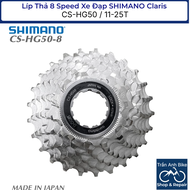 Líp Thả Líp 8 Xe Đạp SHIMANO Claris CS HG50 8S 11-25T - Hàng chính Hãng