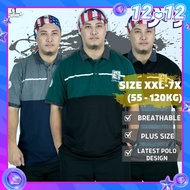 CY 800323 PLUS SIZE MAN CASUAL POLO COLAR SHIRT BIG SIZE / SHIRT COLAR SIZE BESAR 3XL 4XL 5XL 6XL 7X