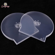 Luckybabys> 1/3PCS Transparent Plastic Single Piece Round Disc Case CD Case Thickened CD DVD Disc Bo
