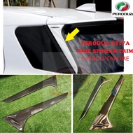 Perodua Ativa CHROME/CARBON Side Spoiler Trim Rear Window Side Cover Perodua Ativa Accessories