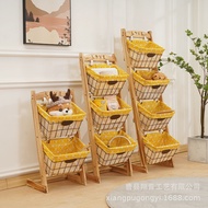 Pine Iron Frame Fabric Hanging Basket Storage Rack Radiation Pine Rack Storage Floor Hanging Basket 