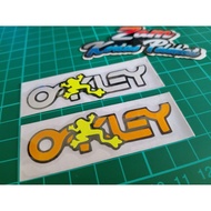 STICKERS OAKLEY KATAK FROGSKIN STICKER CUTTING PANTUL CAHAYA STICKER TOP BOX MOTOR KERETA HELMET BAS