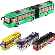 Car model / alloy car model double-decker big bus bus extended double tram children boy toy