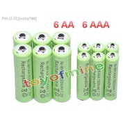 AA 3000mAh AAA 1800mAh 1.2V NiMH 14500 Rechargeable Battery Cell 2A 3A rechargeable battery （hot sel