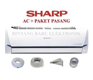 PEMASANGAN DKI AC INVERTER PLASMACLUSTER SHARP 1 5 PK AH-XP13WHY R32