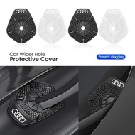 2pcs Car Windshield Wiper Arm Hole Protection Cover Silicone Dust Cover For Audi A3 A4 A1 A6 B8 8P B