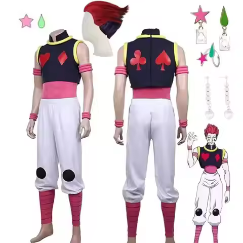 Anime HUNTER×HUNTER Uniform Vest Pants Outfits Killua Zoldyck Hisoka Cosplay Costumes