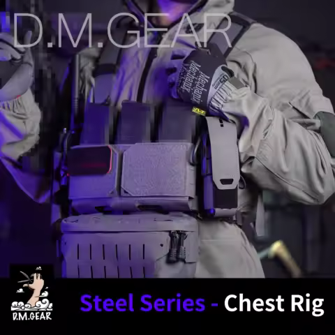DMGear Chest Rig Tactical Vest for Airsoft, Outdoor & Paintball, Gear Equipment Plate Carrier Huntin