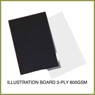 ✴ ☍ ❐ 3 PLY 800GSM ILLUSTRATION BOARD 1 WHOLE SIZE 10PCS