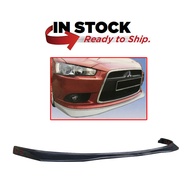 Mitsubishi Lancer EvoX GT (2015 Facelif ONLY) RALLY ART Front Skirting Bumper Lower PU Bodykit - Raw Material Rubber