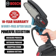 BOSCH READY STOCK Cordless Chainsaw 6 Inch Cutting Portable Chainsaw Chain Saw Tree Cutter Gergaji Elekt Handheld Saw